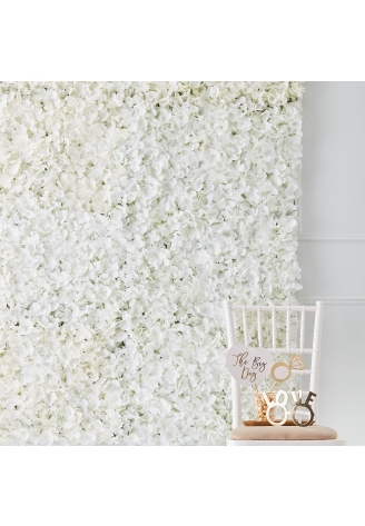 Ginger Ray GO-140 Gold Wedding Flower Wall White ()