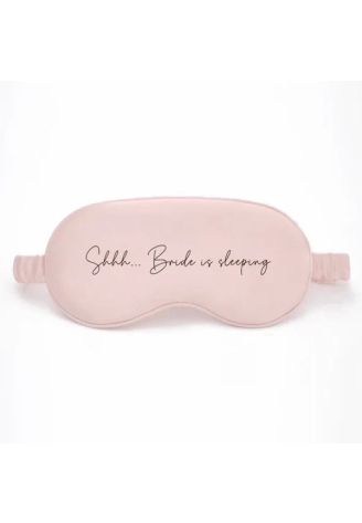 Mascherina da notte sposa "Shhh... Bride is sleeping" ()