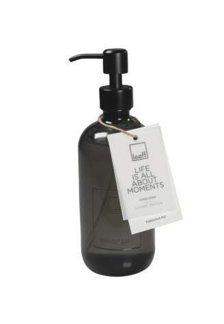 Leeff 18372 Dispenser Sapone in Vetro - Fabulous Fig Grigio ()