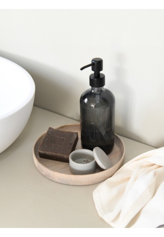 Leeff 18372 Dispenser Sapone in Vetro - Fabulous Fig Grigio