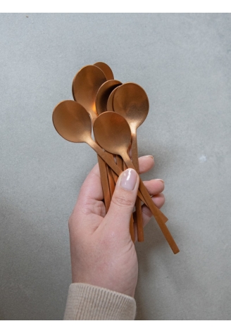 Leeff 18474 Cucchiai Charlot, set da 4 Rose Gold