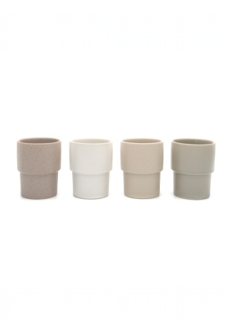 Leeff 18686 Tazze Mark, set da 4 multicolore ()
