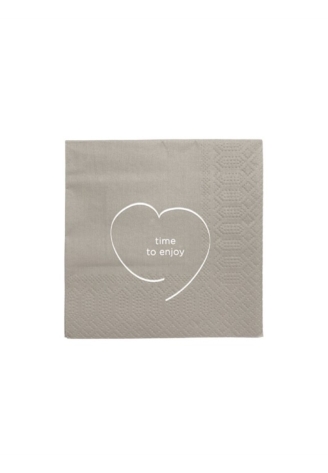 Leeff 18762 Tovaglioli – Time to Enjoy, Taupe ()