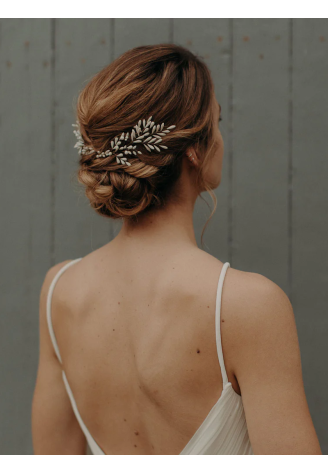 Lizeron Astrid Fermaglio per capelli Bianco