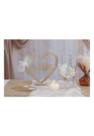 Decorazione Love Supporto Naturale ()