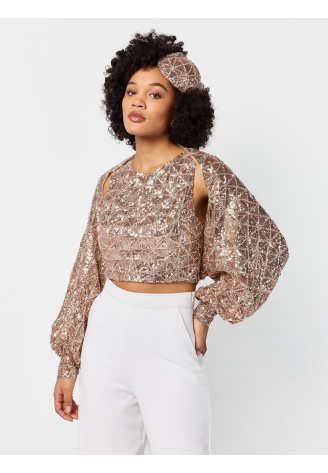 Poirier T-75424 Top | Paillettes
