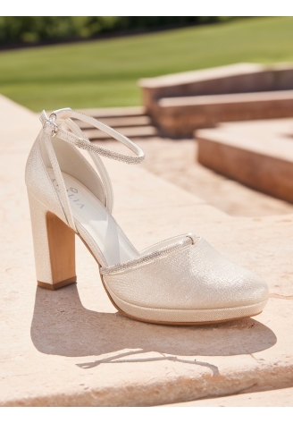 Avalia Mary Gold Scarpe da sposa