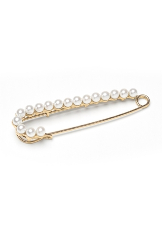 Poirier BB-920 Spilla di traino dorato con perle
