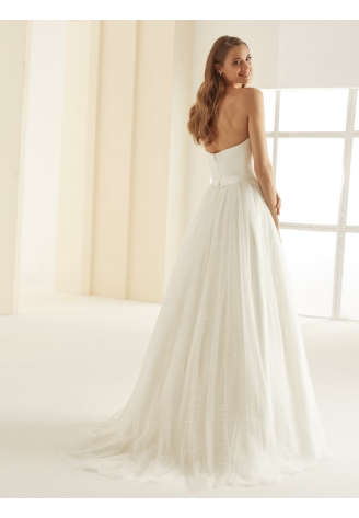 Bianco Evento Butterfly Gonna lunga in tulle