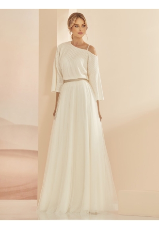 Gonna Bianco Evento Passion Avorio ()