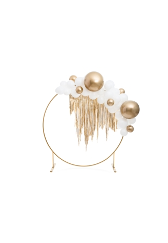 Party Deko SNT2-Gold | Cornice di sfondo circolare da 2 metri