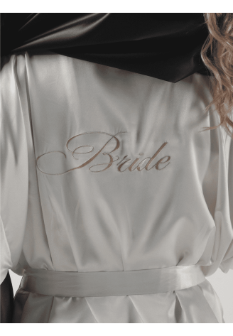 Poirier BN-745B Bride Kimono Raso Avorio