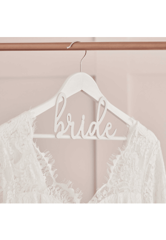 Ginger Ray BRA-319 Gruccia per Abiti Bride Legno Bianco ()