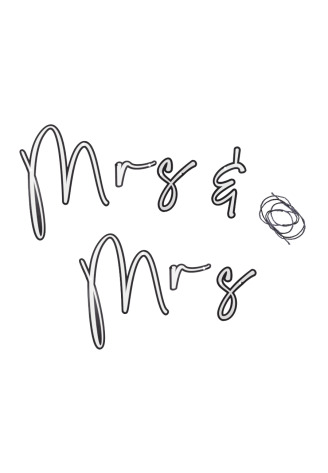 Ginger Ray BW-439 Customisable Mr & Mrs Garlands