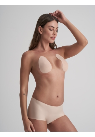 BYE BRA Cuscinetti per Sollevamento del Seno Beige 15cmX20cm