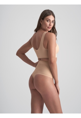 BYE BRA Invisible | Slip Invisibile in Vita Alta Beige
