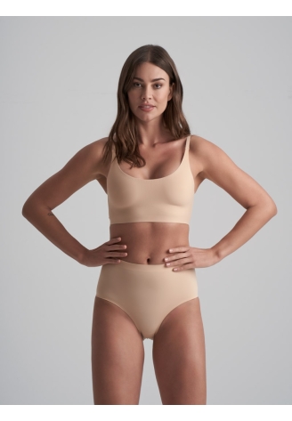 BYE BRA Invisible | Mutanda Invisibile a Vita Media Beige ()