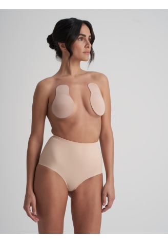 BYE BRA Moldatori del Seno in Tessuto Adesivo Pull-Ups Beige ()