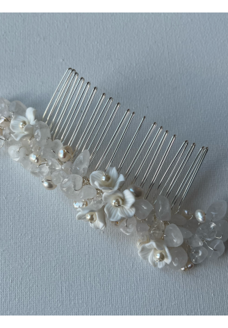 Sally Jane Bridal Pettine per Capelli Celeste Argento