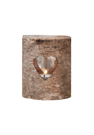 Ginger Ray CW-228 Rustic Country Portacandele Cuore Legno