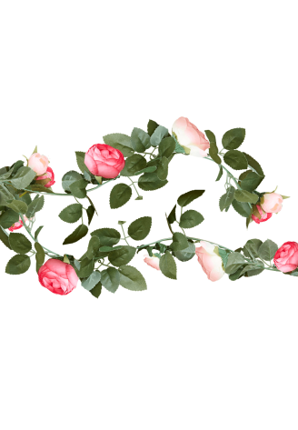 Ginger Ray CW-282 Pink Rose Flower Garland ()