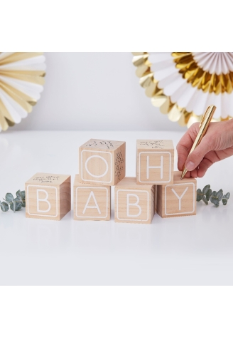 Ginger Ray OB-124 Oh Baby Houten Blokken