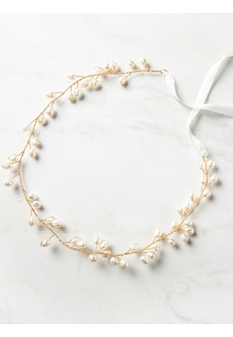 Sally Jane Dinja Tiara diadema di pelo dorato