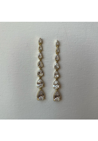 Sally Jane Bridal Ella Earrings Gold