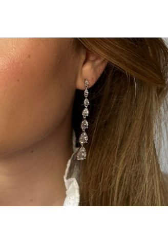 Sally Jane Bridal Ella Orecchini Argento ()