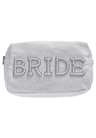 Ginger Ray HEN-121 Bride Borsa Make Up Perle Bianca