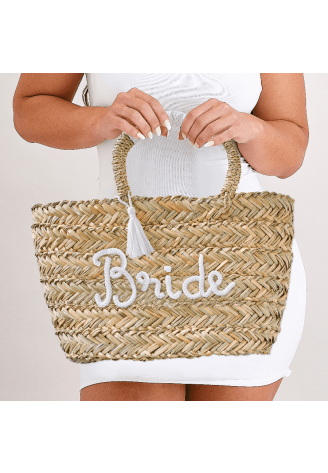 Ginger Ray HEN-140 Bride Borsa in Vimini Intrecciata Nappe ()