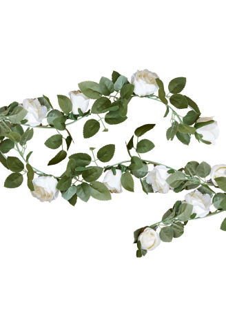 Ginger Ray CW-203 Decorative White Rose Flower Garland