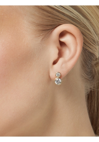 Poirier JE-76135-Gold - Orecchini con Cristalli Dorato