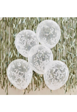 Ginger Ray BAB-125 Botanical Baby Confetti Ballonnen