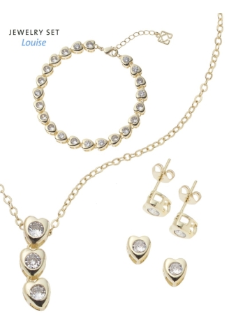 Poirier JS-002 Set Gioielli Sposa Louise Oro