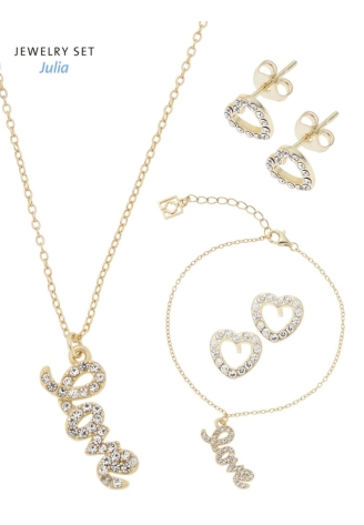 Poirier JS-009 Set Gioielli Sposa Julia Oro