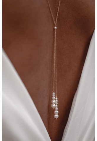 Juvelan Têtê-à-Têtê collana da schiena da sposa