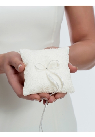 Bianco Evento K5 Cuscino ad anello in pizzo