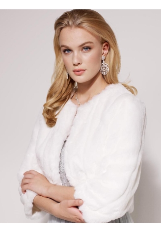 LILLY 09-3186-CR Mantella pelle sintetica Bianco ()