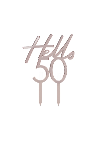 Ginger Ray 'Hello 50' Cake Topper