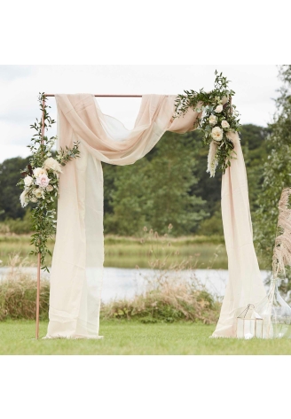 Ginger Ray PAMA-131 Backdrop Drappeggio Taupe ()