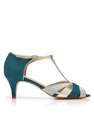 Rachel Simpson Scarpe da sposa Maya Teal ()