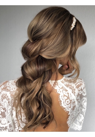 Sally Jane Bridal Sabrina Haarstreng Dorato ()
