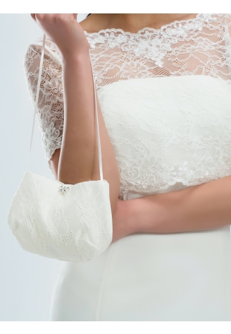 Bianco Evento T14 Pochette da sposa in pizzo