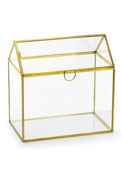 Party Deko PUDTM9-01 | Portacarte in Cristallo Dorato