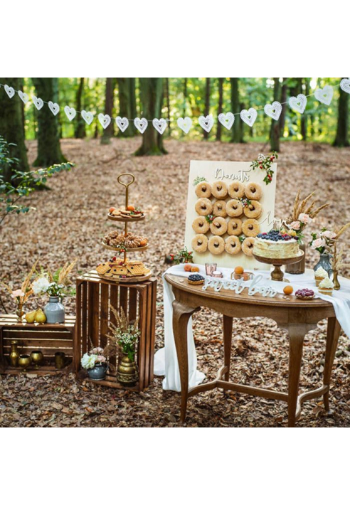 Party Deko SND1-100-K Donut Parete in legno Decorazioni per feste