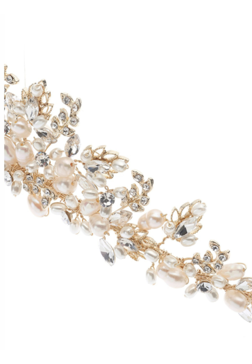 Poirier Tiara BB-285 – Oro | Strass & Perle d’acqua dolce