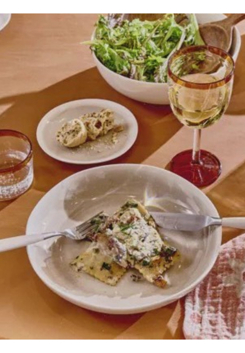 Pomax RENOIR – Set di posate 16 pezzi 18/10 – Acciaio inox – Bianco