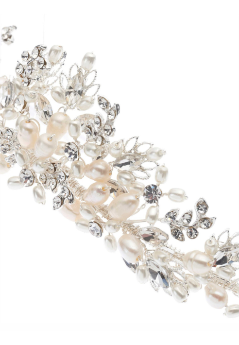 Poirier Tiara BB-285 – Argento | Strass & Perle d’acqua dolce