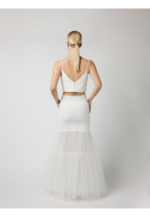 PC73-150J Sottogonna a sirena – Avorio